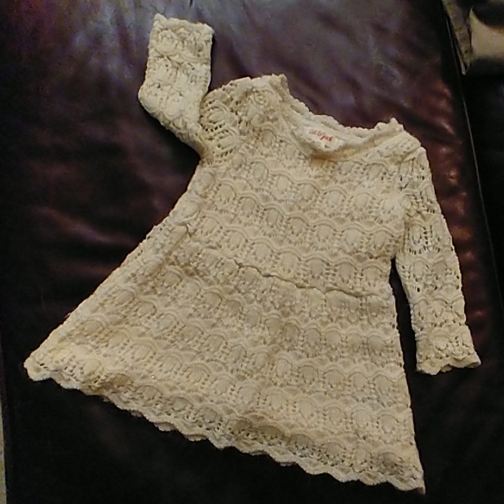 Girls Jack and Jill 18-month knit lace dress